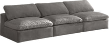Load image into Gallery viewer, Cozy Grey Velvet Cloud Modular Armless Sofa