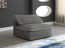 Load image into Gallery viewer, Cozy Grey Velvet Chair