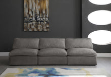 Load image into Gallery viewer, Cozy Grey Velvet Cloud Modular Armless Sofa