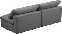 Load image into Gallery viewer, Cozy Grey Velvet Cloud Modular Armless Sofa