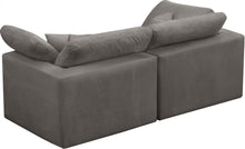 Load image into Gallery viewer, Cozy Grey Velvet Cloud Modular Sofa