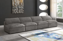 Load image into Gallery viewer, Cozy Grey Velvet Cloud Modular Armless Sofa