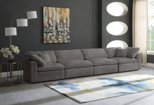 Load image into Gallery viewer, Cozy Grey Velvet Cloud Modular Sofa