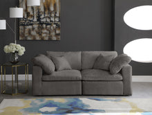 Load image into Gallery viewer, Cozy Grey Velvet Cloud Modular Sofa