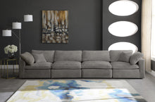 Load image into Gallery viewer, Cozy Grey Velvet Cloud Modular Sofa