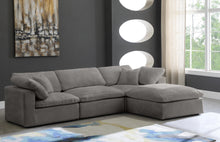 Load image into Gallery viewer, Cozy Grey Velvet Cloud Modular Sectional