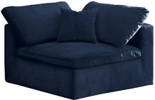 Load image into Gallery viewer, Cozy Navy Velvet Chair