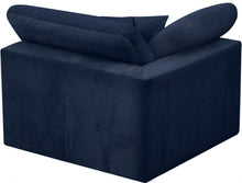 Load image into Gallery viewer, Cozy Navy Velvet Chair