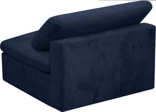 Load image into Gallery viewer, Cozy Navy Velvet Chair