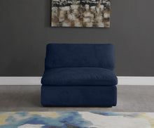 Load image into Gallery viewer, Cozy Navy Velvet Chair