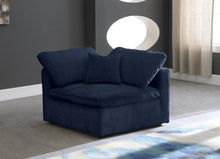 Load image into Gallery viewer, Cozy Navy Velvet Chair