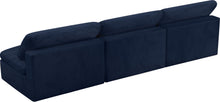 Load image into Gallery viewer, Cozy Navy Velvet Cloud Modular Armless Sofa
