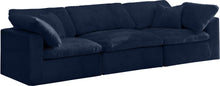Load image into Gallery viewer, Cozy Navy Velvet Cloud Modular Sofa