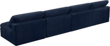 Load image into Gallery viewer, Cozy Navy Velvet Cloud Modular Armless Sofa