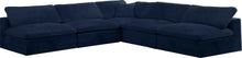 Load image into Gallery viewer, Cozy Navy Velvet Cloud Modular Sectional