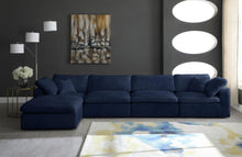 Load image into Gallery viewer, Cozy Navy Velvet Cloud Modular Sectional