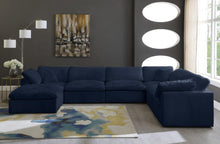 Load image into Gallery viewer, Cozy Navy Velvet Cloud Modular Sectional