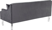 Load image into Gallery viewer, Roxy Grey Velvet Sofa