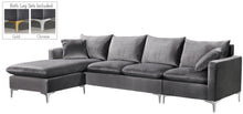 Load image into Gallery viewer, Naomi Grey Velvet 2pc. Reversible Sectional