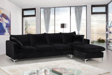 Load image into Gallery viewer, Naomi Black Velvet 2pc. Reversible Sectional