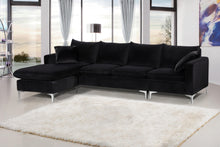 Load image into Gallery viewer, Naomi Black Velvet 2pc. Reversible Sectional