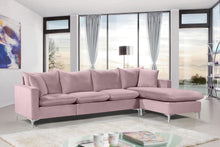 Load image into Gallery viewer, Naomi Pink Velvet 2pc. Reversible Sectional