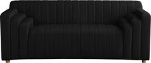 Load image into Gallery viewer, Naya Black Velvet Loveseat