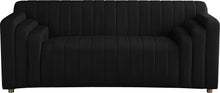 Load image into Gallery viewer, Naya Black Velvet Loveseat