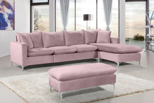Load image into Gallery viewer, Naomi Pink Velvet 2pc. Reversible Sectional