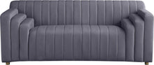 Load image into Gallery viewer, Naya Grey Velvet Loveseat