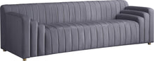 Load image into Gallery viewer, Naya Grey Velvet Sofa