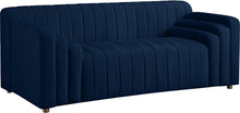 Load image into Gallery viewer, Naya Navy Velvet Loveseat