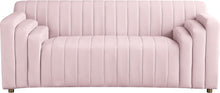 Load image into Gallery viewer, Naya Pink Velvet Loveseat