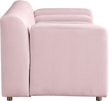 Load image into Gallery viewer, Naya Pink Velvet Loveseat