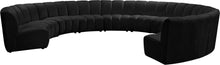 Load image into Gallery viewer, Infinity Black Velvet 10pc. Modular Sectional