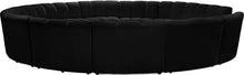 Load image into Gallery viewer, Infinity Black Velvet 12pc. Modular Sectional