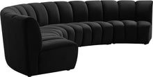 Load image into Gallery viewer, Infinity Black Velvet 5pc. Modular Sectional