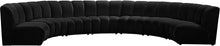 Load image into Gallery viewer, Infinity Black Velvet 7pc. Modular Sectional