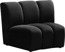 Load image into Gallery viewer, Infinity Black Velvet Modular Chair
