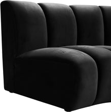 Load image into Gallery viewer, Infinity Black Velvet 7pc. Modular Sectional