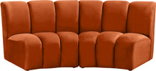 Load image into Gallery viewer, Infinity Cognac Velvet 2pc. Modular Sectional