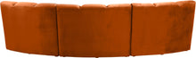 Load image into Gallery viewer, Infinity Cognac Velvet 3pc. Modular Sectional