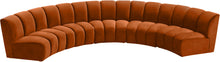 Load image into Gallery viewer, Infinity Cognac Velvet 5pc. Modular Sectional