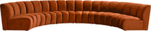 Load image into Gallery viewer, Infinity Cognac Velvet 6pc. Modular Sectional