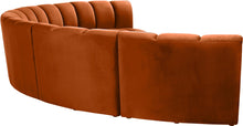 Load image into Gallery viewer, Infinity Cognac Velvet 6pc. Modular Sectional