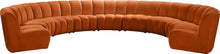 Load image into Gallery viewer, Infinity Cognac Velvet 9pc. Modular Sectional