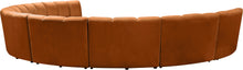 Load image into Gallery viewer, Infinity Cognac Velvet 8pc. Modular Sectional