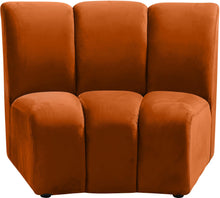 Load image into Gallery viewer, Infinity Cognac Velvet Modular Chair