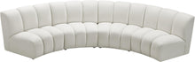 Load image into Gallery viewer, Infinity Cream Velvet 4pc. Modular Sectional