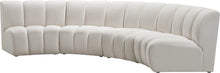 Load image into Gallery viewer, Infinity Cream Velvet 4pc. Modular Sectional